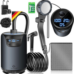 KESSER® Campingdouche - Tuindouche - Mobiele douche - Antraciet