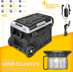 Compressor Koelbox elektrisch - Coolbox - Frigobox - 40L - Zwart