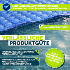 Zwembad Afdekzeil - Rechthoekig - Solarzeil - 800x500 cm - Blauw - Tillvex®