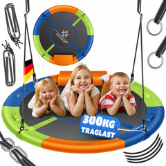 Nestschommel - Buitenspeelgoed - Schommel - 120 cm - Regenboog - KESSER®
