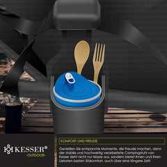 KESSER® Campingstoel - Visstoel - Vouwstoel - Zwart