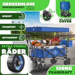 KESSER® Bolderkar - Opvouwbaar - Bolderwagen - Blauw