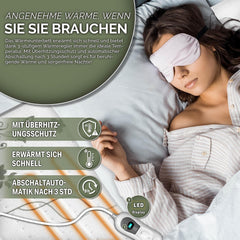 Elektrische onderdeken - Warmtedeken - 1 persoons - 150x80 cm - Wit - Sinnlein®