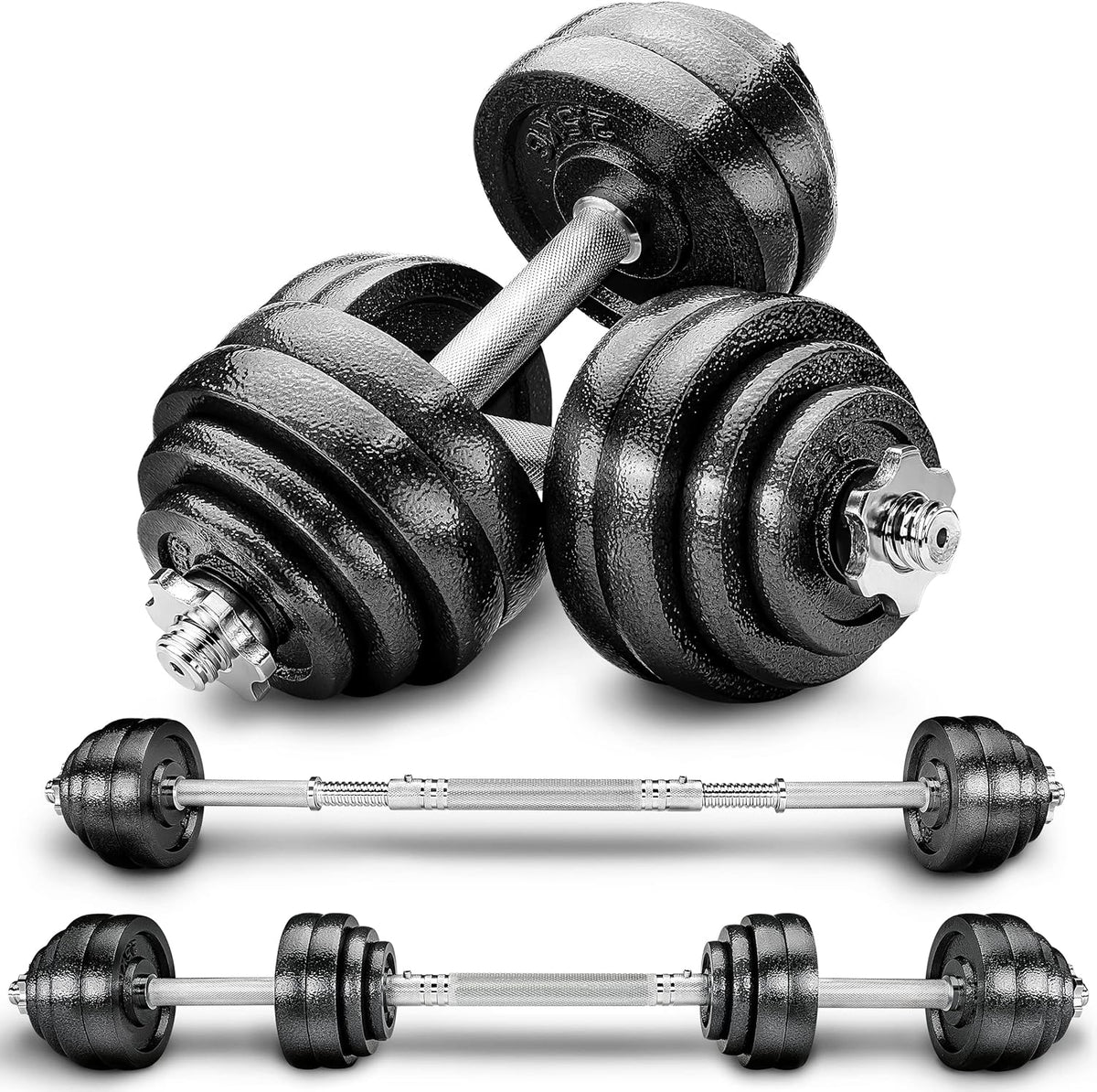 Dumbells set - Gewichten set - Halterset - Verstelbaar - 30 kg - RE:SPORT