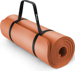 Yogamat - Fitness mat - Sportmat - Yoga mat extra dik - Oranje - TRESKO
