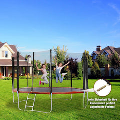Trampoline rand - Beschermrand - 396 cm - Rood - AREBOS