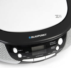 Blaupunkt B 3 PLL Boombox met FM-PLL-radio, cd-speler, AUX IN, stereo-luidsprekers, lcd-display, voeding en batterijvoeding, kindercd, zwart •