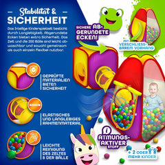 KIDUKU® Speeltent - Kindertent - Speelhuisje - Kleurrijk