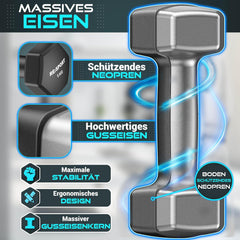 Dumbells set - Gewichten set - Halterset - 18 kg - RE:SPORT