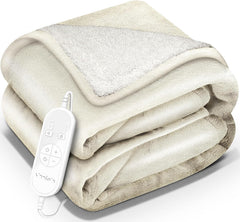 Elektrische deken - Warmtedeken - 1 persoons - 160x120 cm - Beige - Sinnlein®