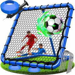 KESSER® Voetbal Rebounder - Kickback - Tchouk - 128x128cm - Blauw •