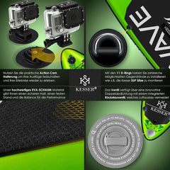 Sup Board - Opblaasbaar Paddle Board - 130 kg - Groen - KESSER®