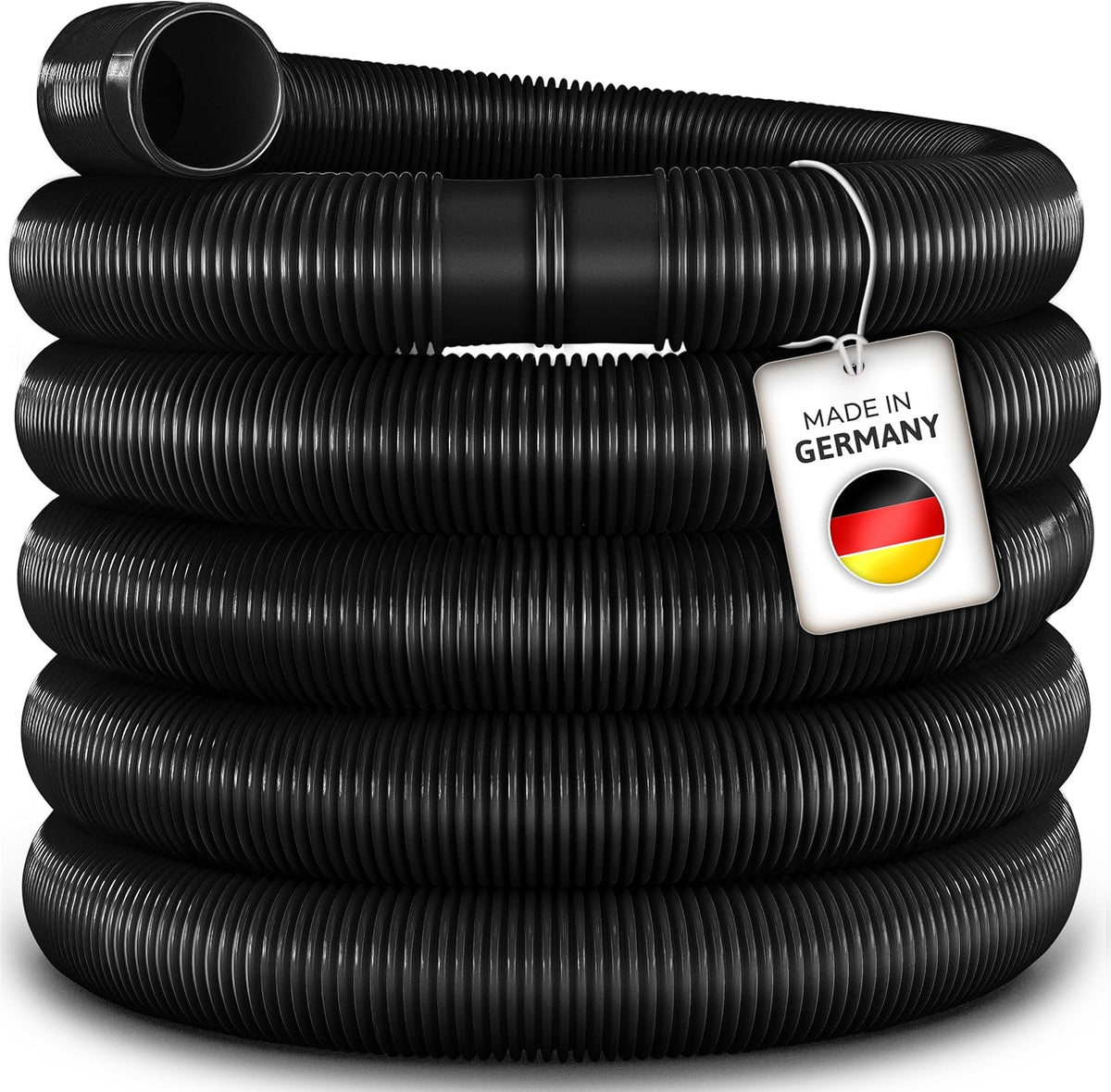 Tillvex® Zwembadslang - 10m- Ø38mm - Zwart