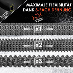 Flexibele Tuinslang - Inc. sproeikop - 45 meter - Antraciet