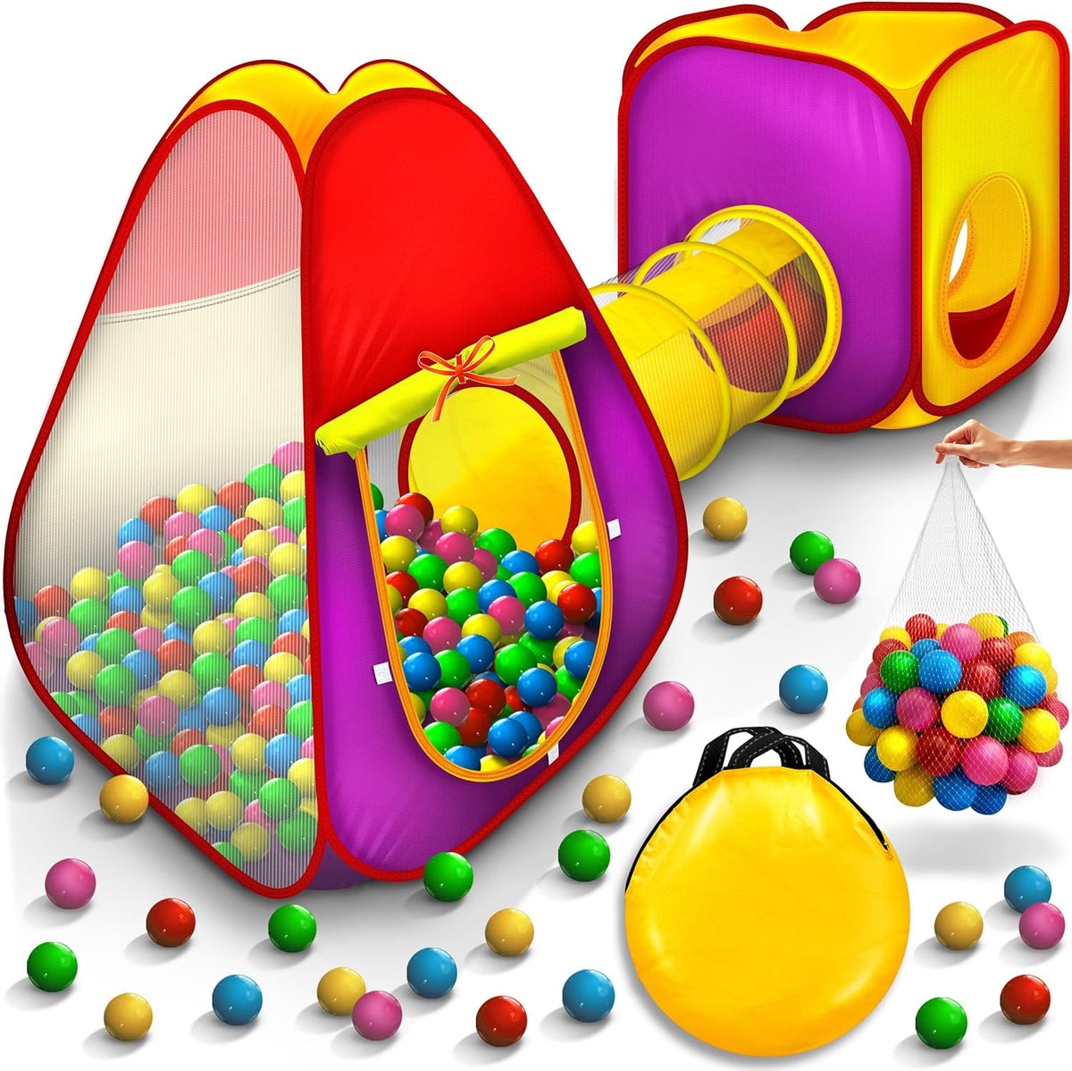 KIDUKU® Speeltent - Kindertent - Speelhuisje - Kleurrijk