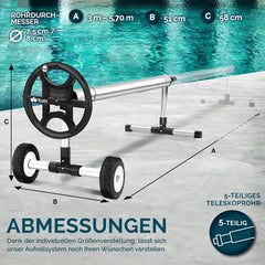 Tillvex® Zwembadhaspel - Zwembadopwinder - 3-5,70m