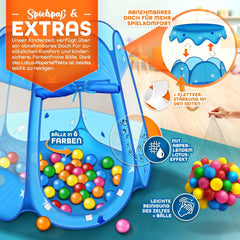 KIDUKU® Speeltent - Kindertent - Speelhuisje - Blauw