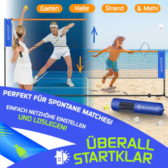 KESSER® Badmintonnet - Tennisnet - Volleybalnet - Verstelbaar - 300CM