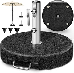 Parasolvoet - Parasolstandaard - Graniet - 27 kg - Grijs - Tillvex®