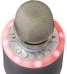 Karaoke Microfoon – met Bluetooth - Zilver – Lenco - BMC-085 •