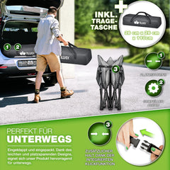 Veldbed - 1 Persoons - Kampeerbed - Stretcher - Lichtgrijs - Tillvex®