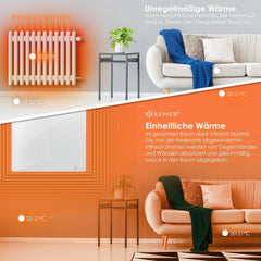 KESSER® Infrarood Verwarmingspaneel - Radiator - 425Watt - Wit