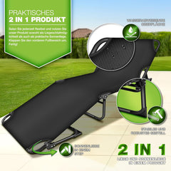 Veldbed - 1 Persoons - Kampeerbed - Stretcher - Zwart - Tillvex®