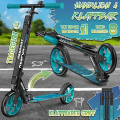 Kinderstep - 2 wielen - Kinder step - Verstelbaar - Turquoise - RE:SPORT