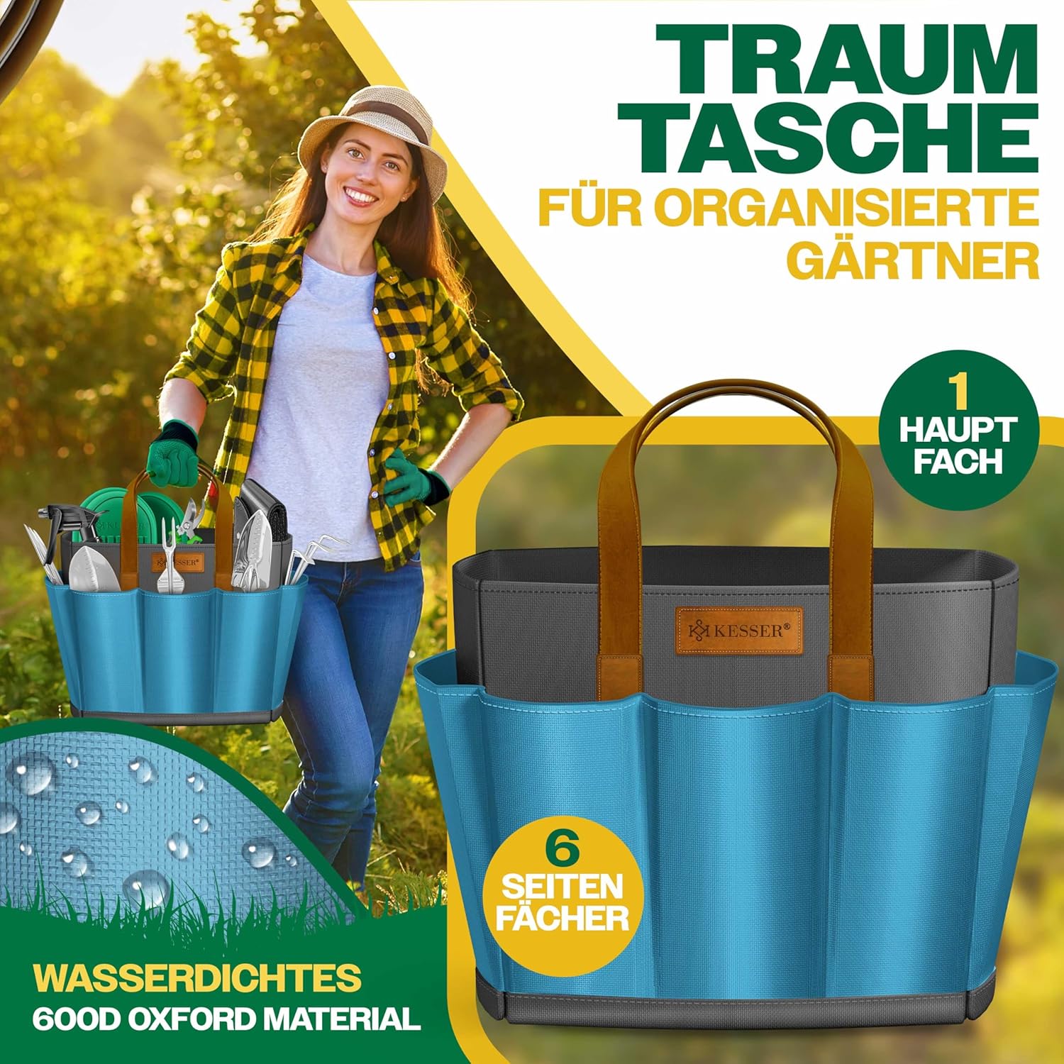 KESSER® Tuingereedschapsset - 10-delig - Blauw