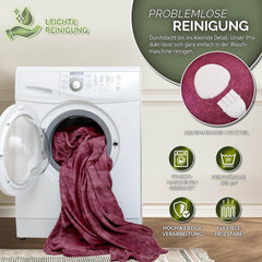 Elektrische deken - Warmtedeken - 1 persoons - 180x130 cm - Rood - Sinnlein® •