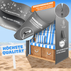 KESSER® Premium beschermhoes - Waterdicht - 135x105x175cm - Grijs