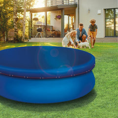 Tillvex® Zwembad Zonnezeil - Afdekzeil - Rond - Ø305cm - Blauw