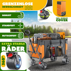 KESSER® Bolderkar - Opvouwbaar - Bolderwagen - Oranje