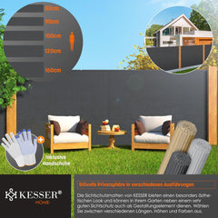 KESSER® Balkonscherm - Zichtdoek - Balkondoek - 160x400cm