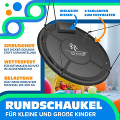 Nestschommel - Buitenspeelgoed - Schommel - 100 cm - Groen - KESSER®