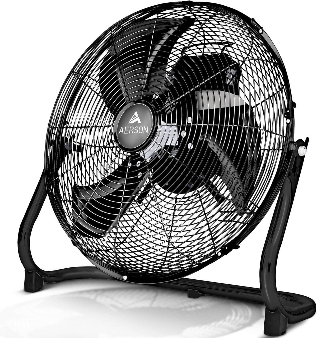 Vloerventilator - Industriele ventilator - 60 cm - Zwart - AERSON