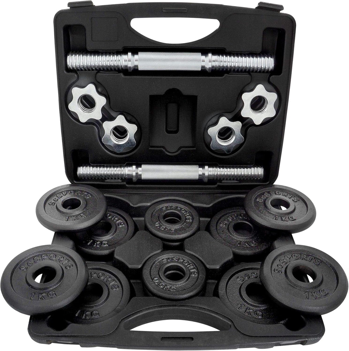 Halterschijven - Halterset- 30 mm - Gietijzer - 15 kg - ScSPORTS®