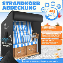 KESSER® Premium beschermhoes - Waterdicht - 135x105x175cm - Zwart
