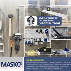 MASKO® Accu Heggenschaar - 57cm snijlengte - Grijs