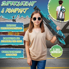 Kinderstep - 2 wielen - Kinder step - Verstelbaar - Turquoise - RE:SPORT