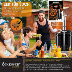 KESSER® Goulashketel - Goulashpot - Kookpot - Geëmailleerd - Zwart
