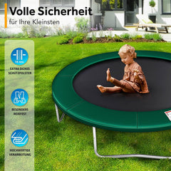 Kiduku Trampoline Randafdekking - Rand - Ø366cm - Groen
