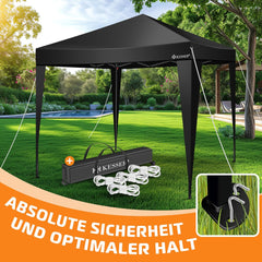 KESSER® Partytent - 3x3m - Paviljoen - Easy Up - Zwart