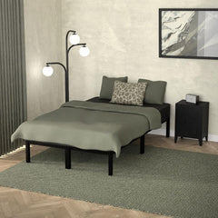 Bedframe met lattenbodem - 120x200 cm - Metaal - Zwart - ML-Design