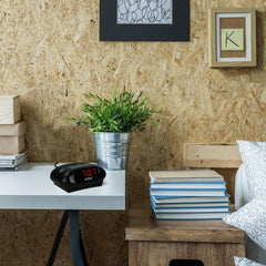 Lenco CR-07 White - Wekkerradio met Slaaptimer - Dubbel alarm - Wit