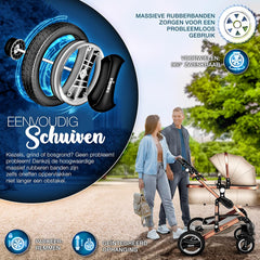 Kinderwagen 3 in 1 - Buggy - Wandelwagen - Kinderbuggy - Beige - KIDUKU®