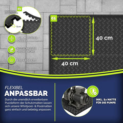 Tillvex® Zwembadtegels - Ondertegels - Ondervloer - 200x200cm - Antraciet