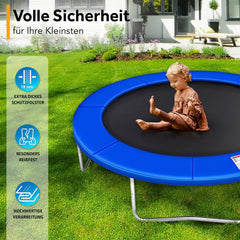 Kiduku Trampoline Randafdekking - Rand - Ø244cm - Blauw