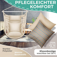 Hangstoel - Binnen & Buiten - Hangschommel - Tot 150kg - Wit - KESSER®