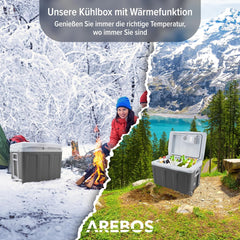 Koelbox Elektrisch – 12V en 230 volt - Coolbox - Frigobox - 40L – Antraciet